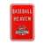 St Louis Cardinals Steel Parking Sign with Logo-BASEBALL HEAVEN w-WS Logo