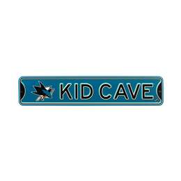 San Jose Sharks  Steel Kid Cave Sign