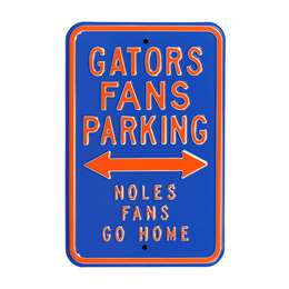 Florida Gators Steel Parking Sign-Noles Go Home