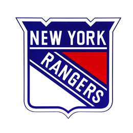 New York Rangers Laser Cut Steel Logo Statement Size-Primary Logo