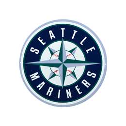 Seattle Mariners Laser Cut Steel Logo Statement Size-Primary Logo