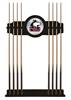 University of Northern Illinois Solid Wood Cue Rack with a Black Finish