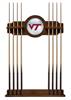 Virginia Tech University Solid Wood Cue Rack with a Chardonnay Finish