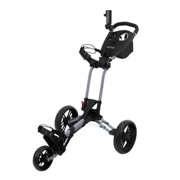 BagBoy Spartan XL Golf Club Push Cart - Silver/Black  
