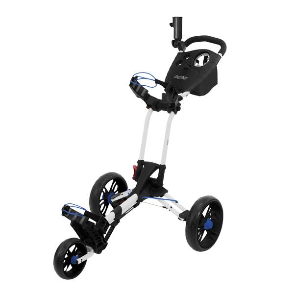 BagBoy Spartan XL Golf Club Push Cart - White/Cobalt  