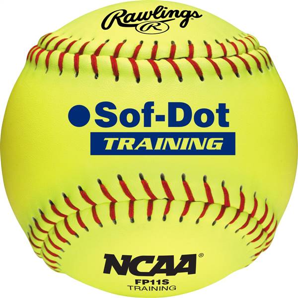  Rawlings NCAA Fastpitch Softball - 11" Training (FP11S) ( 1 Dozen Balls)  
