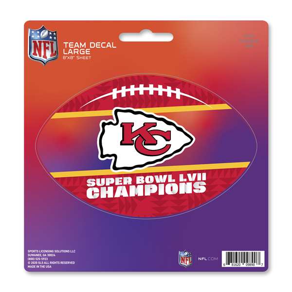Kansas City Chiefs Super Bowl LVII Champions Large Decal Sticker