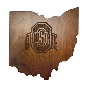 Ohio State Wooden Magnetic Keyholder