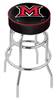  Miami (OH) 25" Double-Ring Swivel Counter Stool with Chrome Finish   