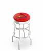  St. Louis Cardinals 25" Doubleing Swivel Counter Stool with Chrome Finish  
