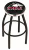  Northern Illinois 30" Swivel Bar Stool with a Black Wrinkle and Chrome Finish  