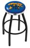  Kentucky "Wildcat" 30" Swivel Bar Stool with a Black Wrinkle and Chrome Finish  