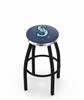  Seattle Mariners 36" Swivel Bar Stool with a Black Wrinkle and Chrome Finish  