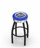  New York Mets 30" Swivel Bar Stool with a Black Wrinkle and Chrome Finish  