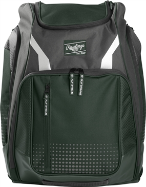 Rawlings Legion Baseball Backpack Dark Green
