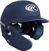 Rawlings MACH One-Tone Matte Helmet w/Adjustable Face Guard - Senior (MA07S) NAVY Left Hand Batter