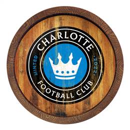 Charlotte FC: Weathered "Faux" Barrel Top Sign  
