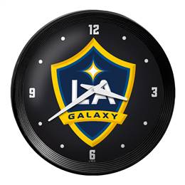 LA Galaxy: Ribbed Frame Wall Clock