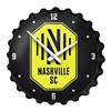 Nashville SC: Bottle Cap Wall Clock