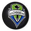Seattle Sounders: Round Slimline Lighted Wall Sign