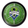 Seattle Sounders: Pitch - Ribbed Frame Wall Clock
