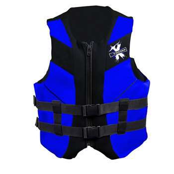 Xtreme Water Sports Neoprene Life Jacket Vest - Blue/Black - Youth
