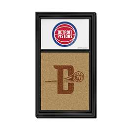 Detroit Pistons: Dual Logo - Cork Note Board