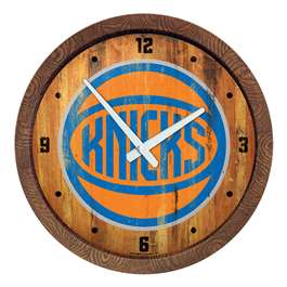 New York Knicks: Logo - "Faux" Barrel Top Clock