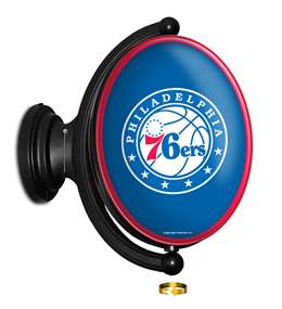 Philadelphia 76ers: Original Oval Rotating Lighted Wall Sign
