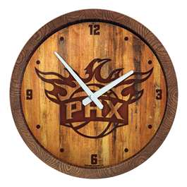 Phoenix Suns: Logo - "Faux" Barrel Top Clock