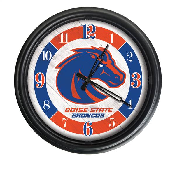 Boise State Indoor/Outdoor LED Wall Clock 14 inch