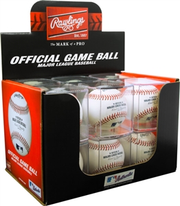 Rawlings MLB Authentic Baseballs Official MLB Baseball Retail Cubed Dozen ROMLB-R