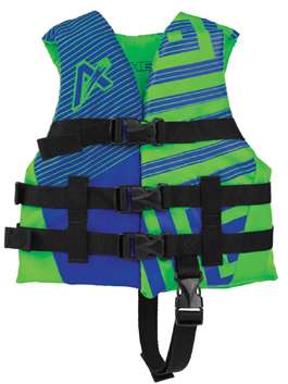 AIRHEAD TREND Vest, Green / Blue, Youth Boys  