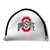 Ohio State Buckeyes Putter Cover - Mallet (White) - Printed Red