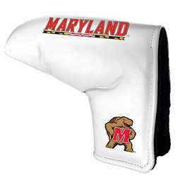 Maryland Terrapins Tour Blade Putter Cover (White) - Printed