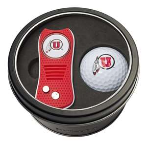 Utah Utes Golf Tin Set - Switchblade, Golf Ball   