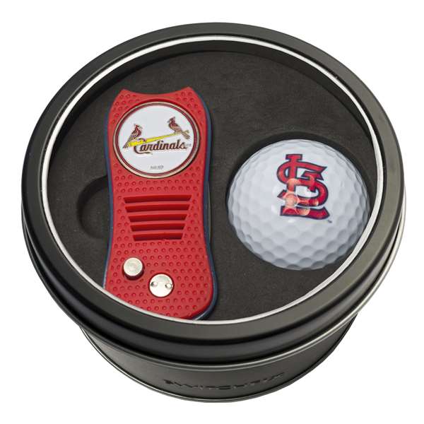 St. Louis Cardinals Golf Tin Set - Switchblade, Golf Ball   