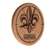 University of Louisiana at Lafayette 13 inch Solid Wood Engraved Clock