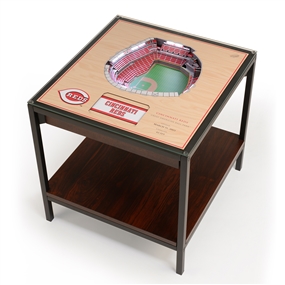 Cincinnati Reds 25 Layer 3D Stadium View Lighted End Table  