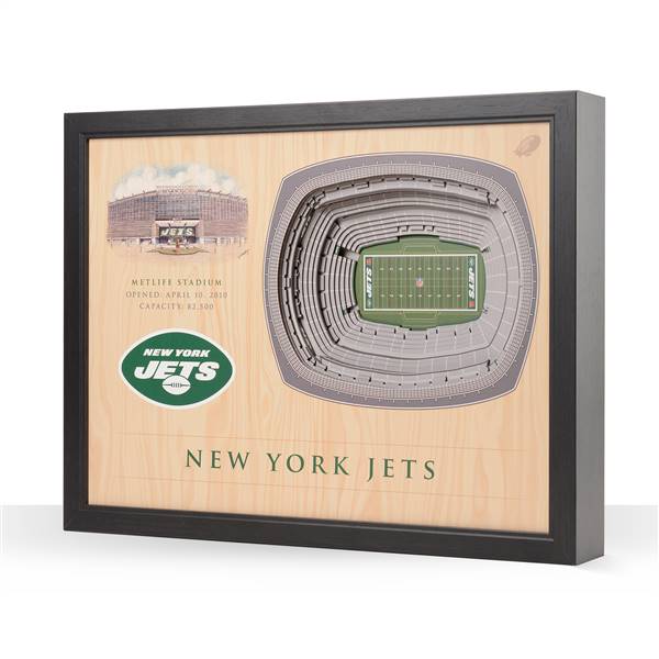 New York Jets  25 Layer Stadium View 3D Wall Art  