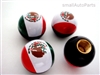 Mexico Flag Ball Tire Valve Stem Caps