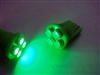 Green T10 4 SMD LED Light Bulbs