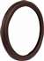 Black Brown Raised Stitch Leather Steering Wheel Cover for Auto-Car-Truck