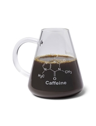 Flask Mug with Caffeine Molecule 500ml