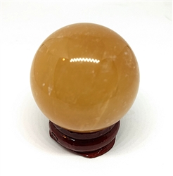 Citrine Sphere w/stand 38mm diameter