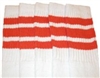 Mid calf socks with Orange stripes