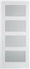 Contemporary 4L Solid White Interior Door