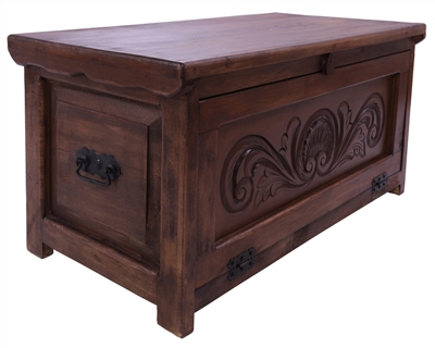 Reclaimed Wood Trunk Hand-carved Design