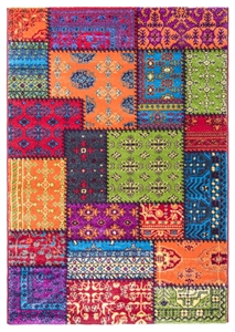 Multicoloured Patchwork Rug
