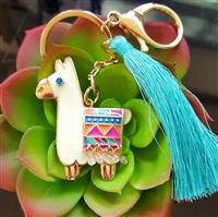 Enamel Llama/Alpaca Key Chain